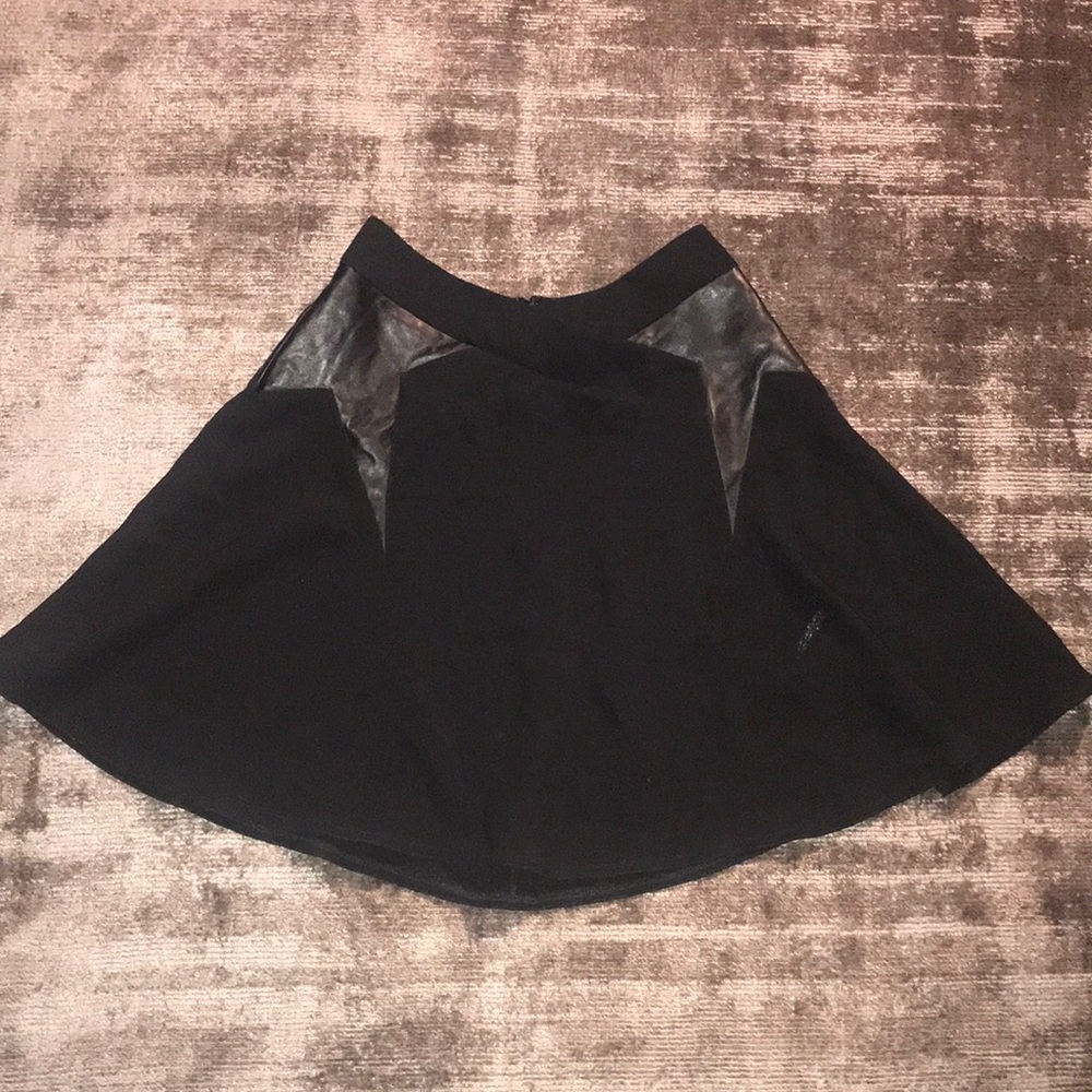The Kooples black fluid mini skirt